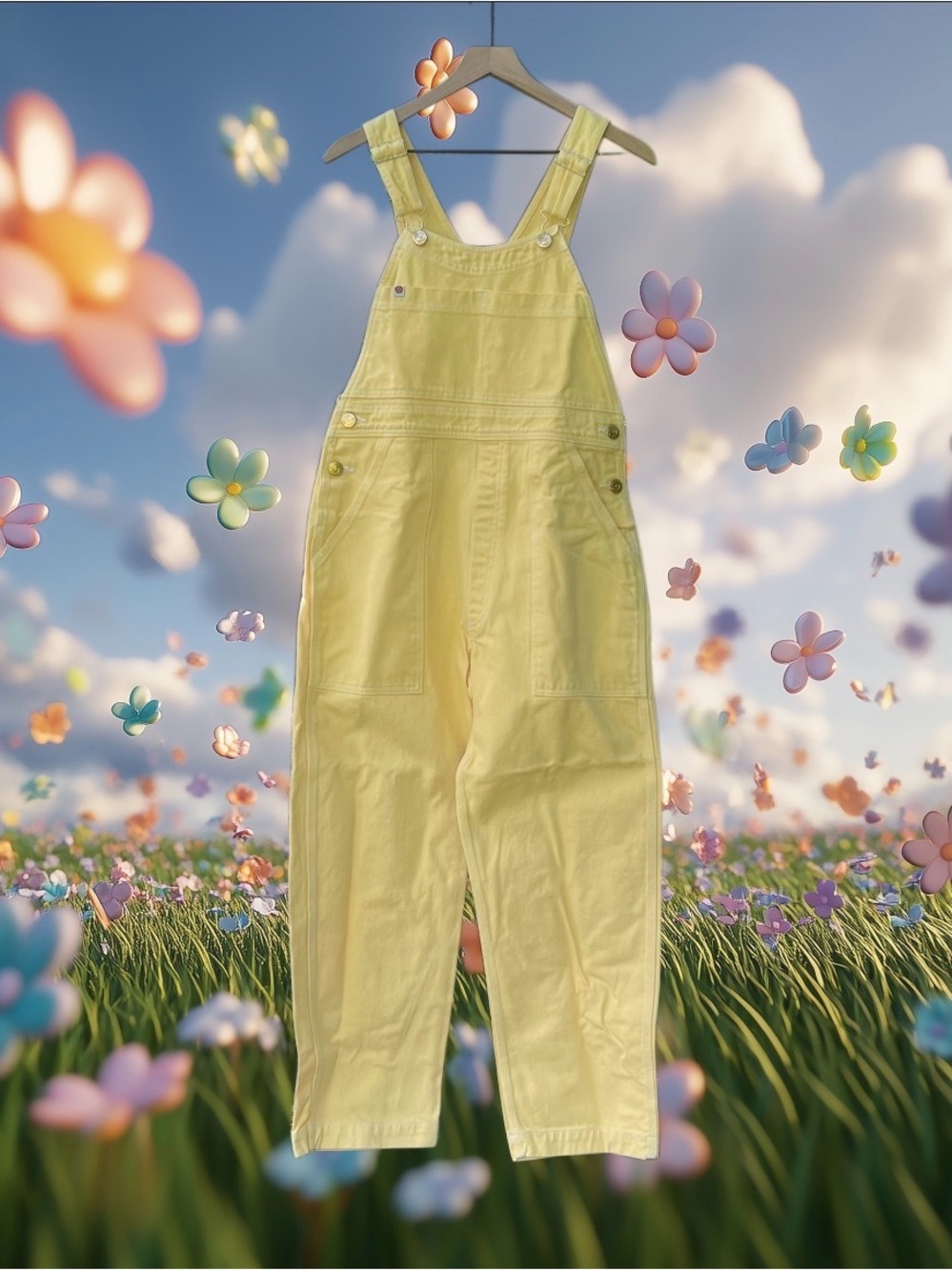 Big Bud Press Butter Yellow Overalls Size XS